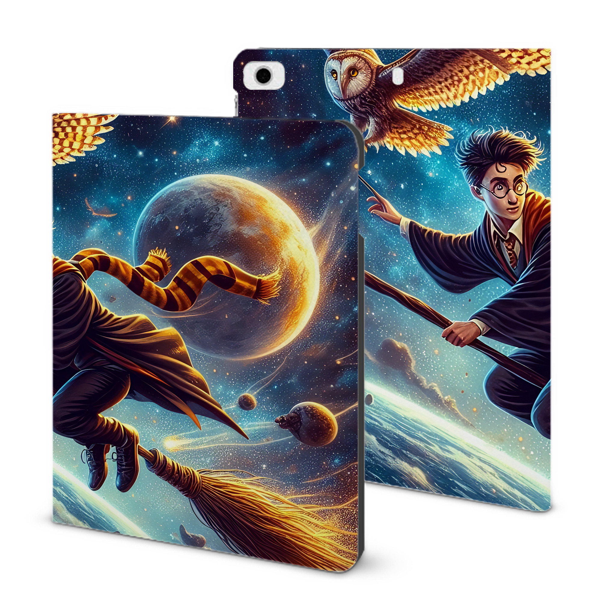 （画像用） Harry Potter ハリー・ポッターシリーズ IPad ケース ブック型 PUレザー TPU 耐衝撃 軽量 薄型 ペン収納なし 全面保護 IPad 各モデル対応